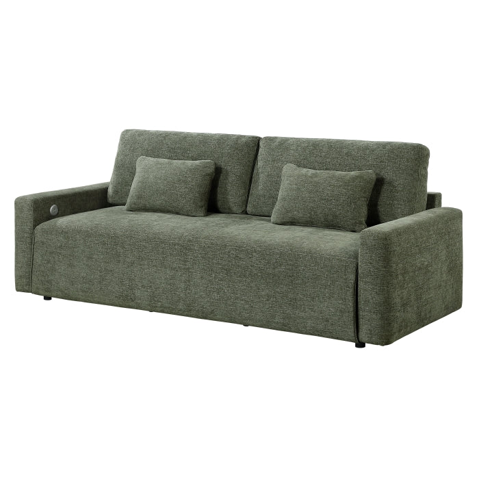 Cumulus Convertible Queen Sleeper Sofa with USB Charging Ports