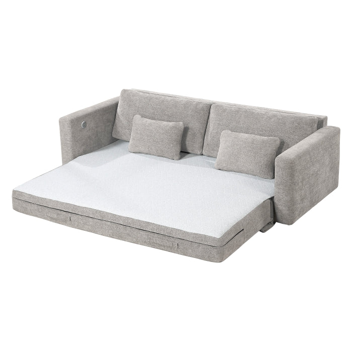 Cumulus Convertible Queen Sleeper Sofa with USB Charging Ports