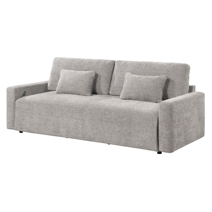 Cumulus Convertible Queen Sleeper Sofa with USB Charging Ports