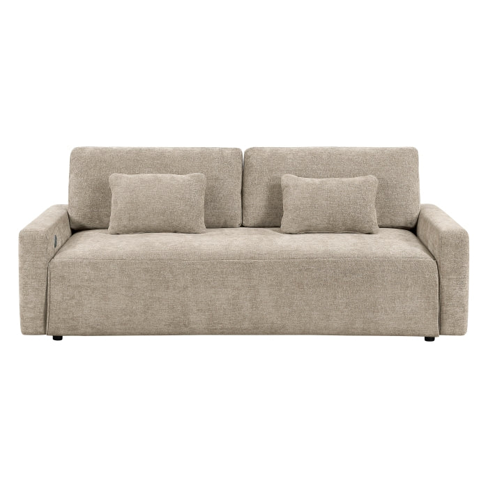Cumulus Convertible Queen Sleeper Sofa with USB Charging Ports