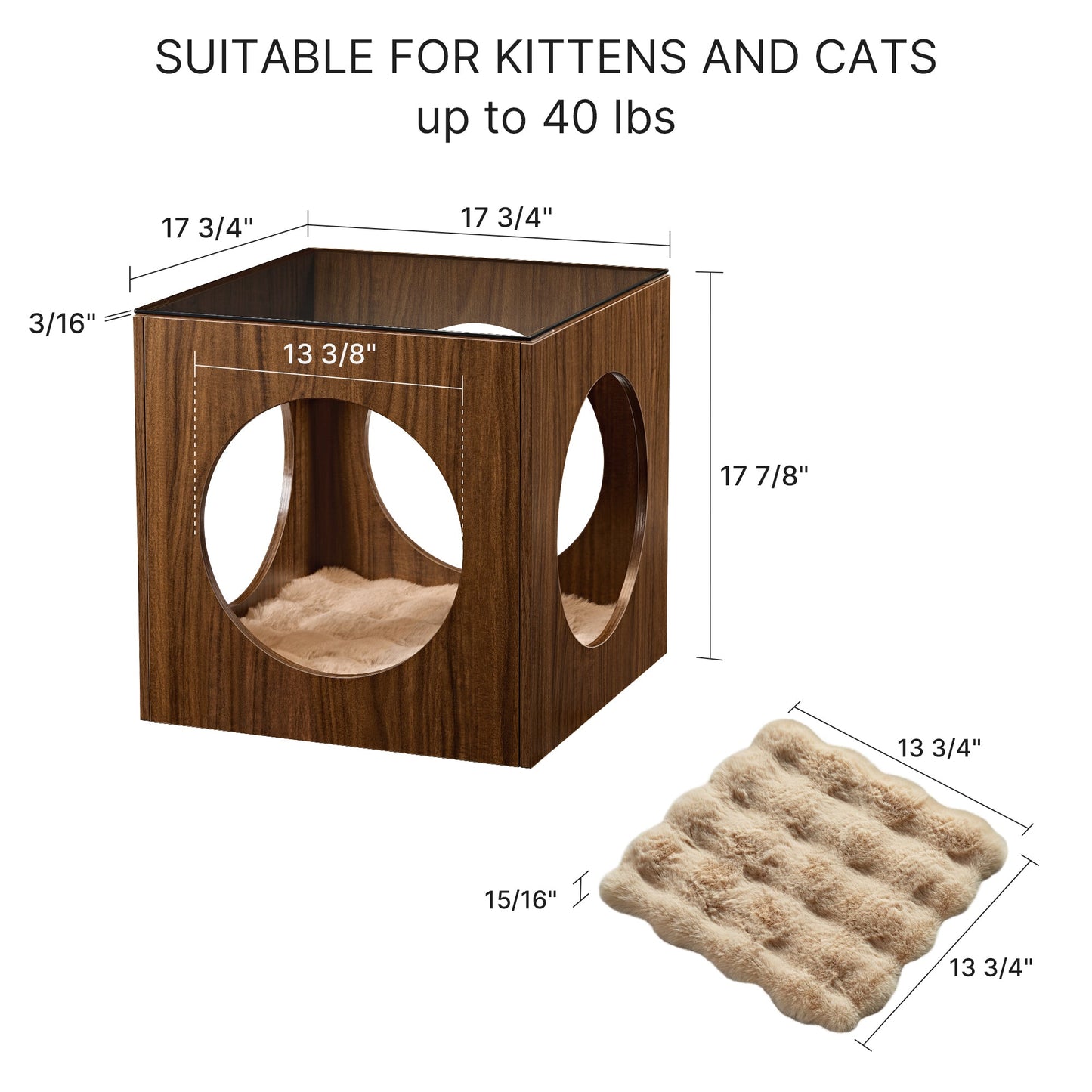 Peek-a-Boo Cat Bed & Side Table