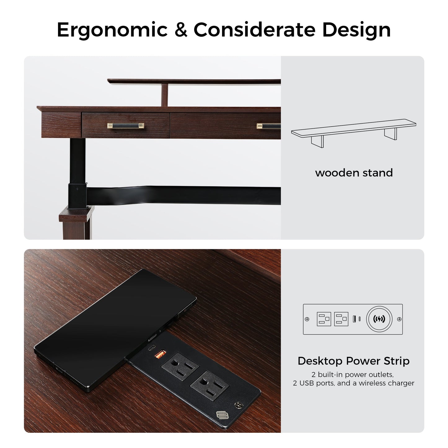 Executive Office Set: Ark SWS Pro Standing Desk & Executive Office Chair