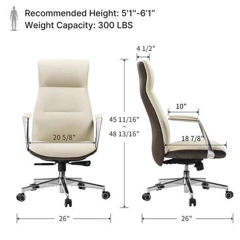 Executive Office Set: Ark X Standing Desk & Executive Office Chair