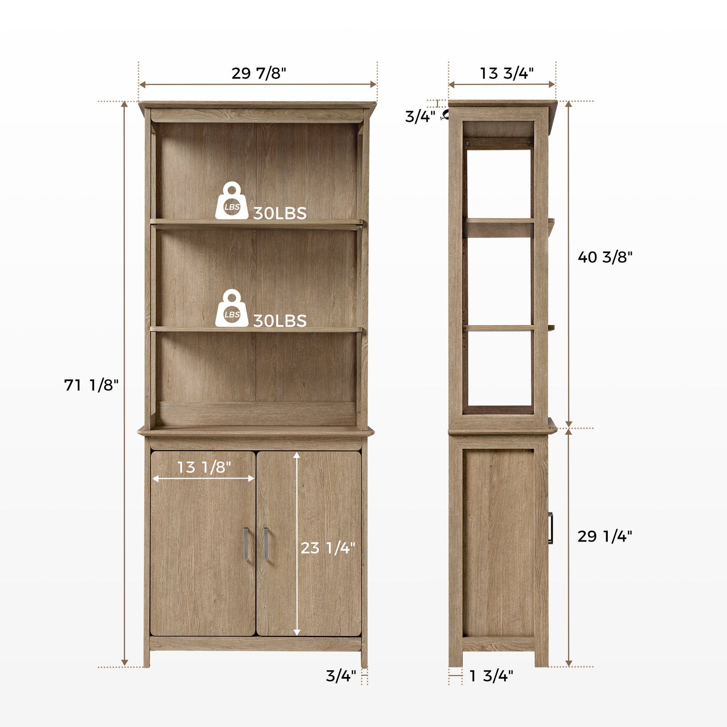 Executive Office Set：Ark EL Standing Desk, Chair & Storage