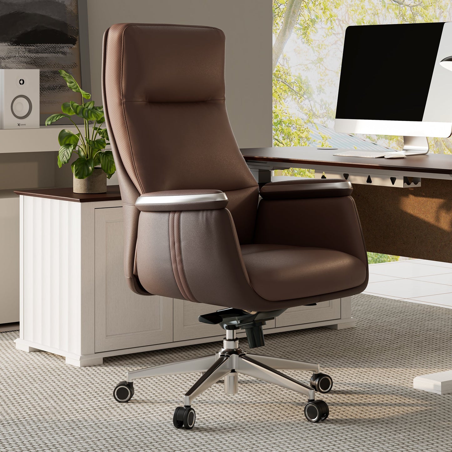 Royal II, Silicone & Leather Executive Ergonomic Office Chair