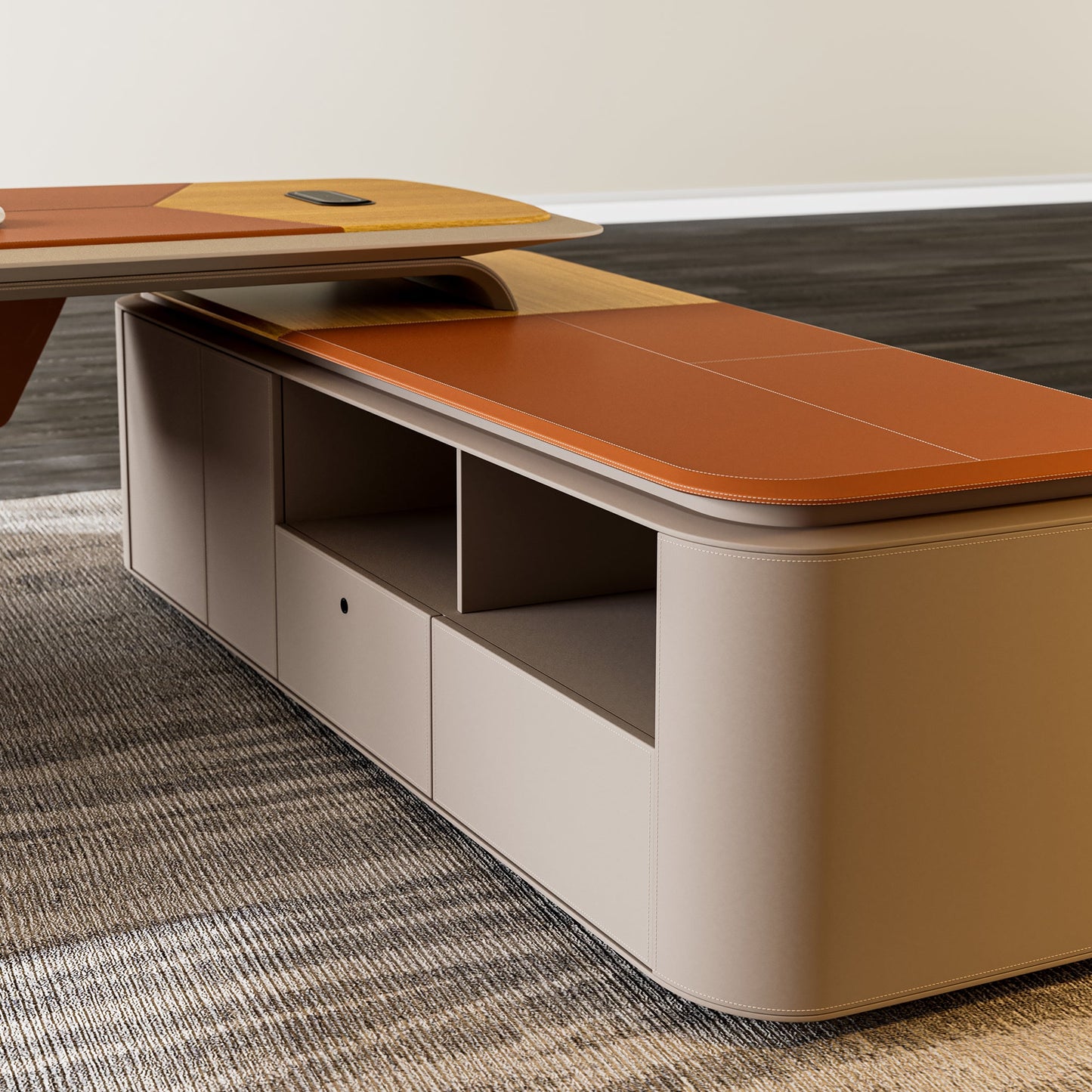 Zen Altair,  Executive Desk & Bookcase
