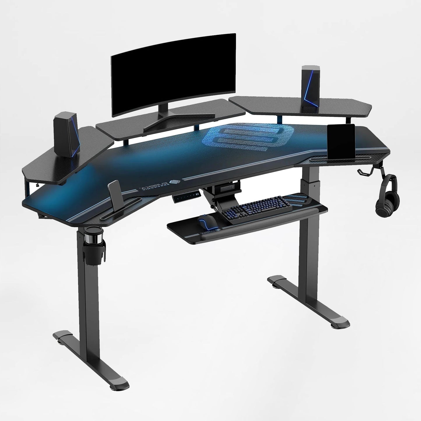 Aero Pro Wing-Shaped Standing Desk (72"x23")