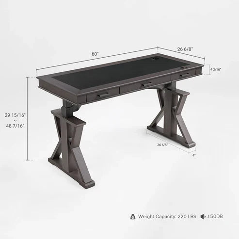 Executive Office Set: Ark X Standing Desk & Executive Office Chair