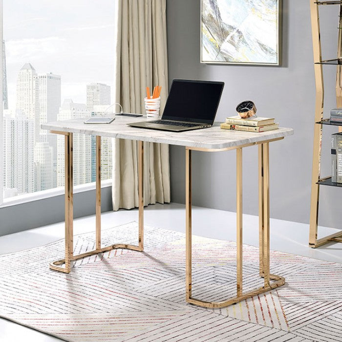 Delphine Writing Desk Desk Gold