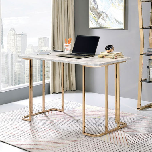 Delphine Writing Desk Desk Gold