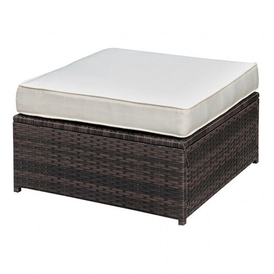Ilona Ottoman Outdoor Bench Brown