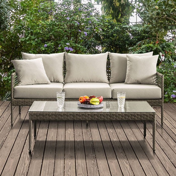 Aleisha Patio Sofa Outdoor Sofa Gray