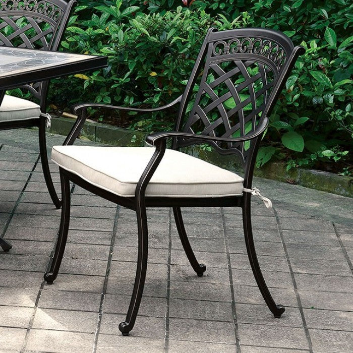 Charissa Arm Chair Outdoor Chair Antique Black