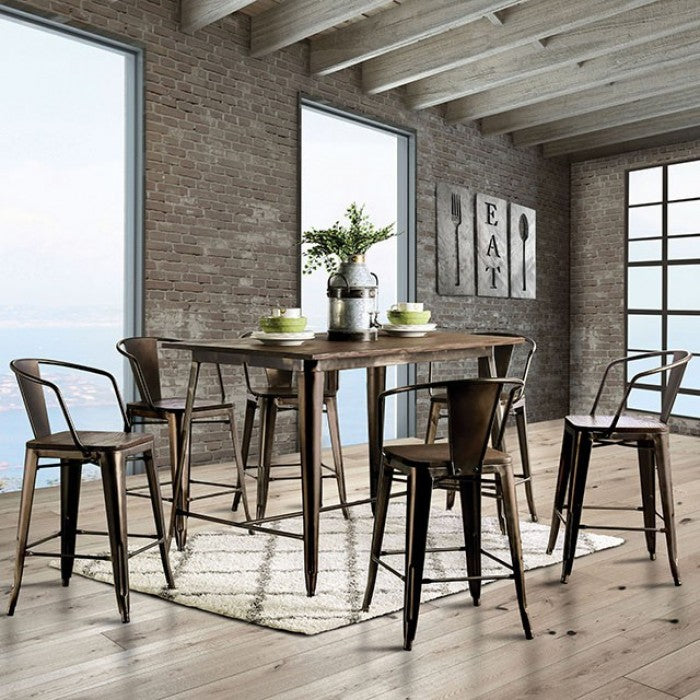 Cooper II Counter Ht. Table Bar Dark Bronze