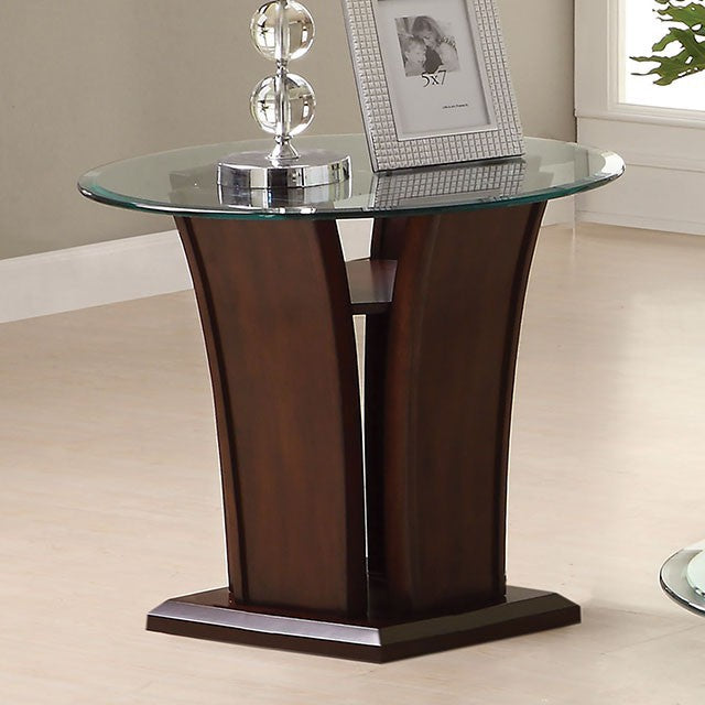Manhattan Side Table Brown Cherry
