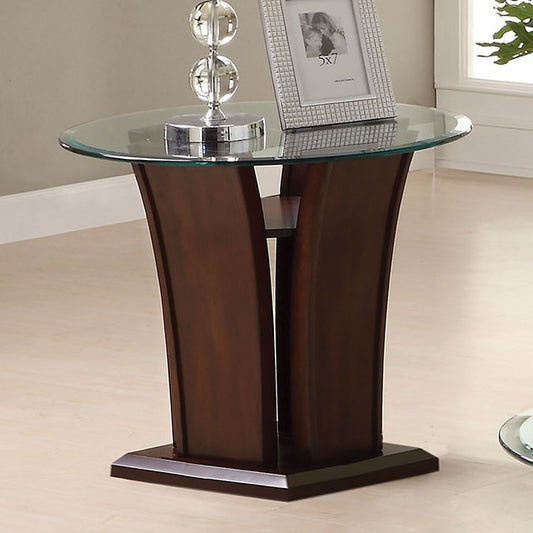 Manhattan Side Table Brown Cherry