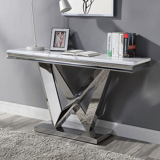 Villarsglane Console Table Chrome