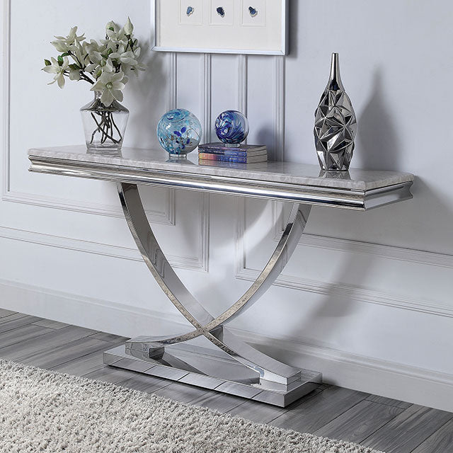 Wettingen Console Table Chrome