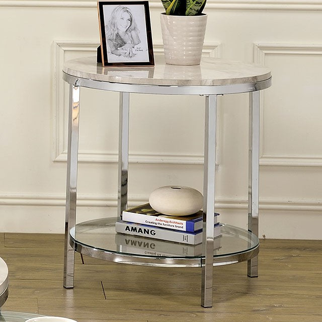 Shauna Side Table White