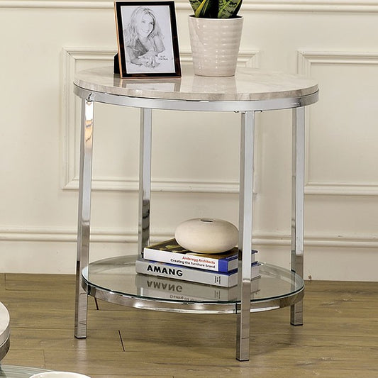 Shauna Side Table White