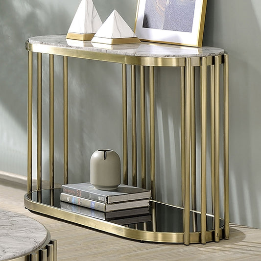 Ofelia Console Table Antique Brass