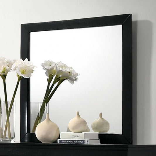 Louis Philippe Mirror (Black) Dresser Mirror Black