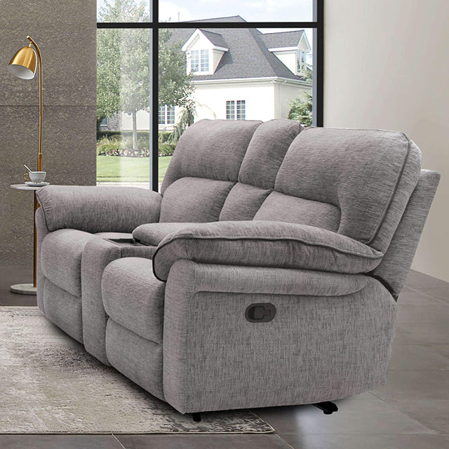 Josias Recliner Light Gray Fabric