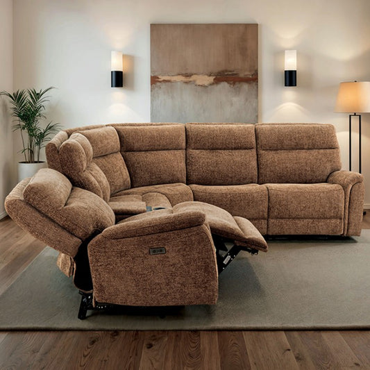 Mattheus Sectional Cypress Brown
