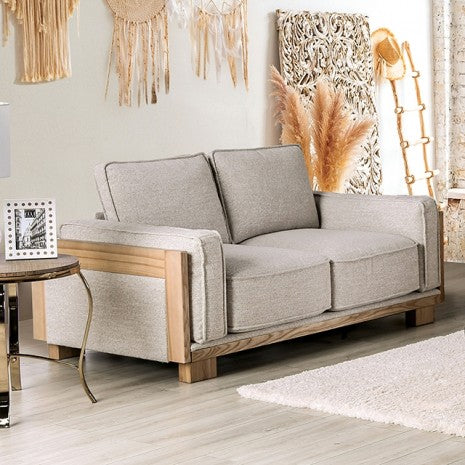Harstad Loveseat Light Brown