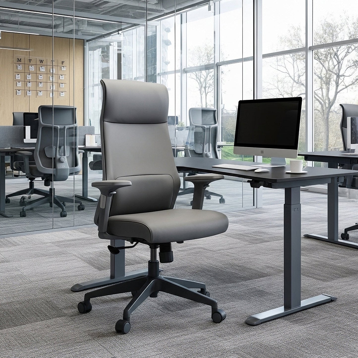 Valen, Microfiber Leather Office Chair