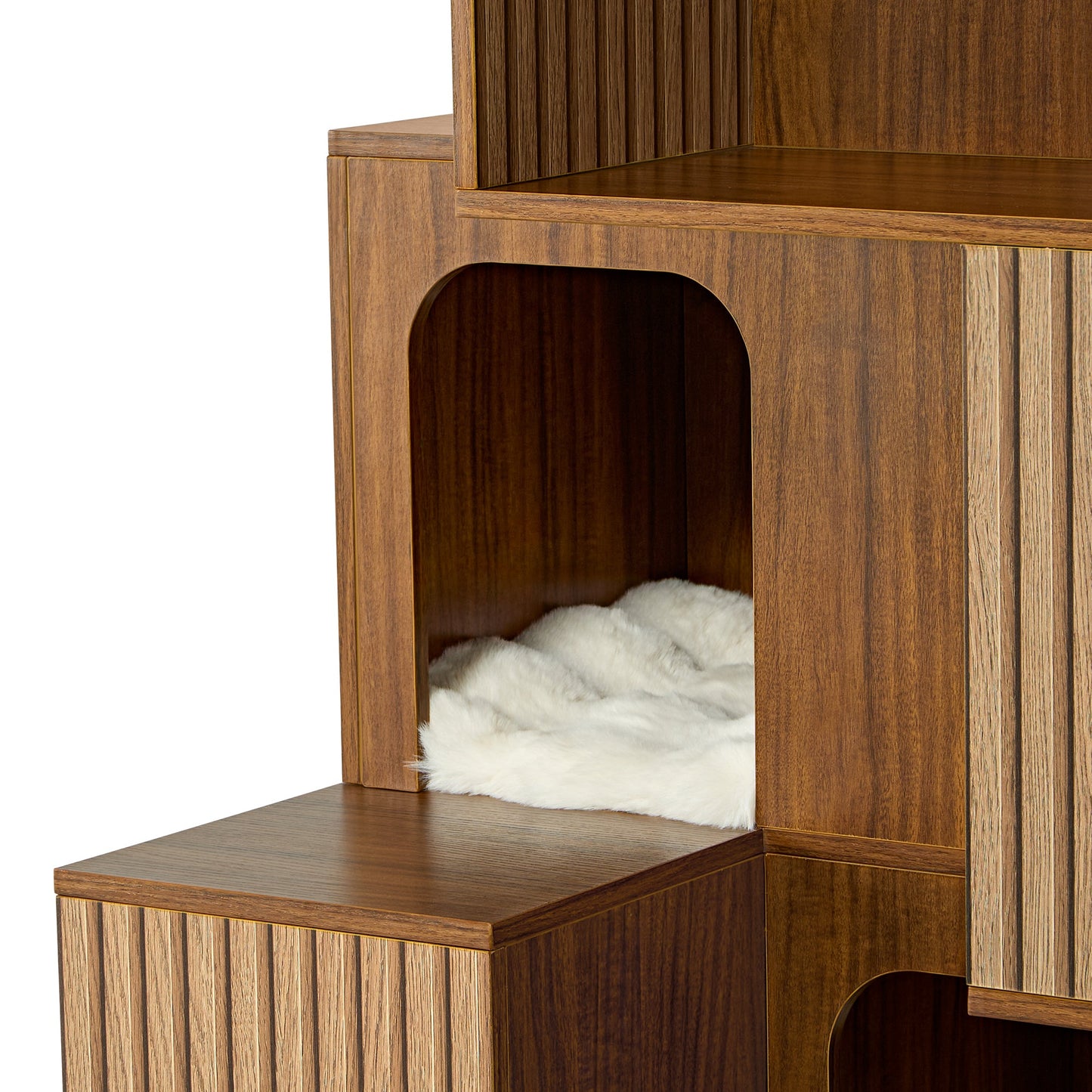 Pawlio, 72" Owner & Pet Shared Bookshelf Cat Tree