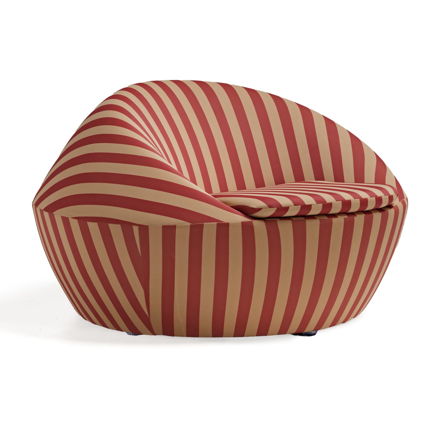 Lounge Chair-Red Yellow & Blue Yellow Stripe