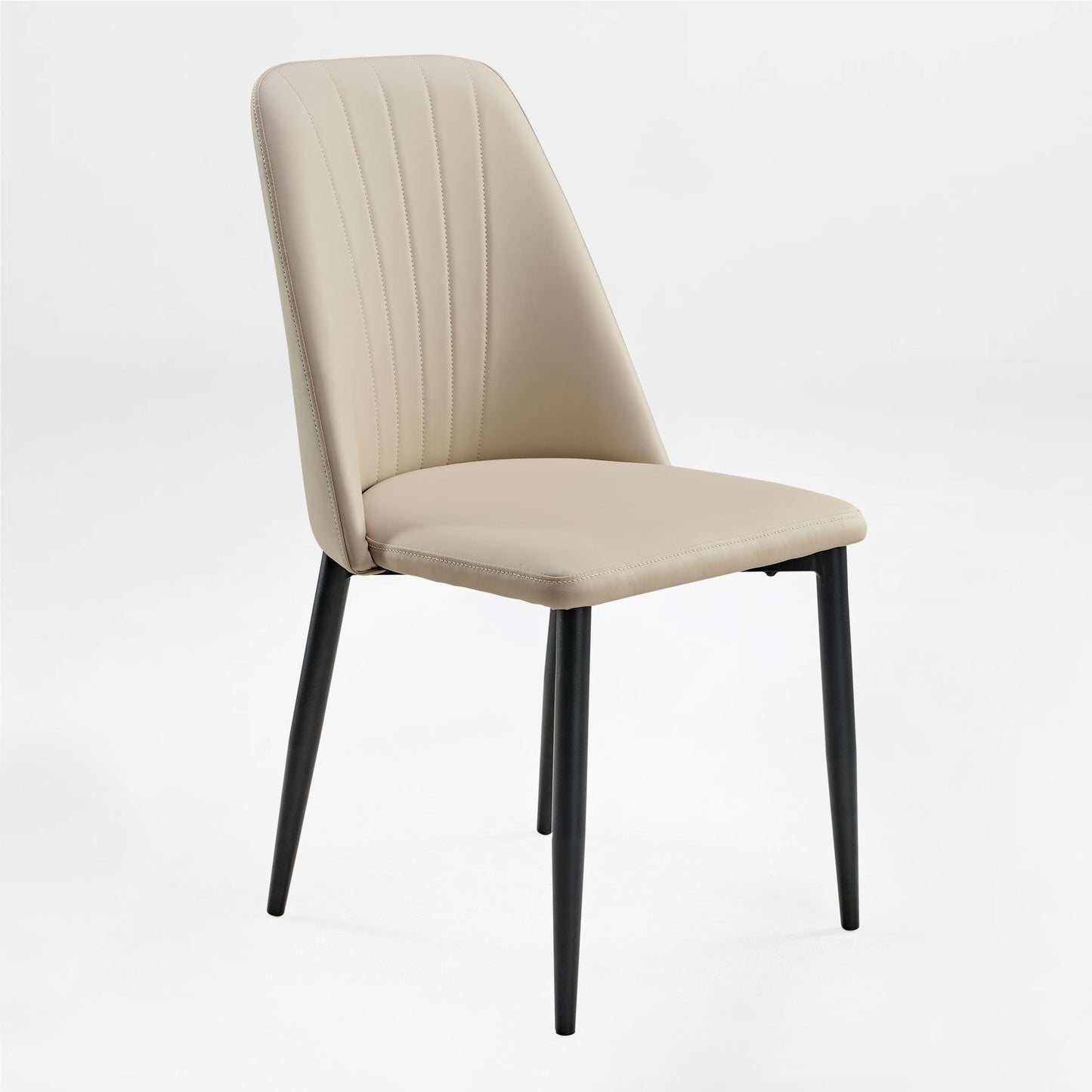 Chester, Upholstered Dining Side Chairs Set of 2, Off-white