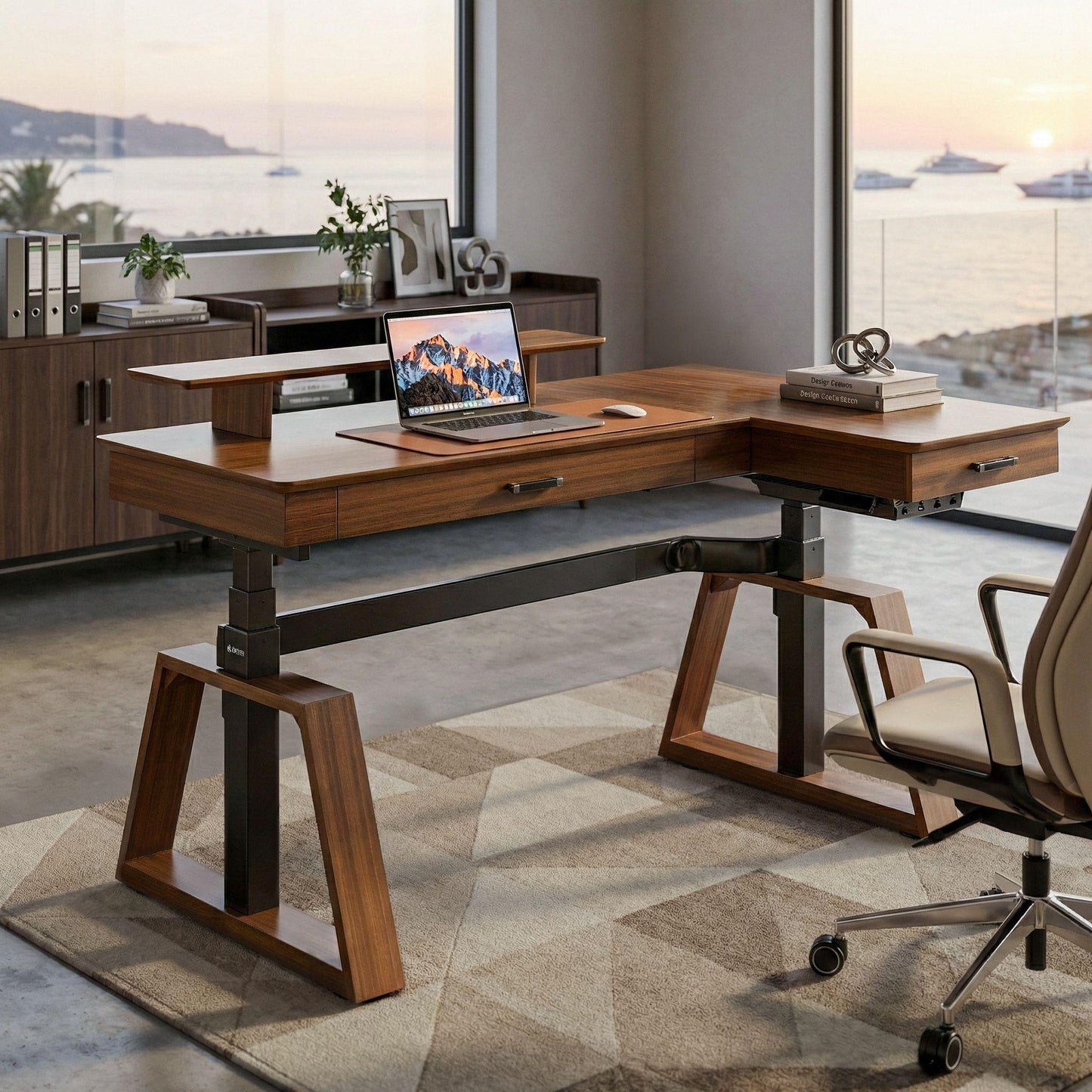 Ark Pro L-Shaped Standing Desk (63"x23")