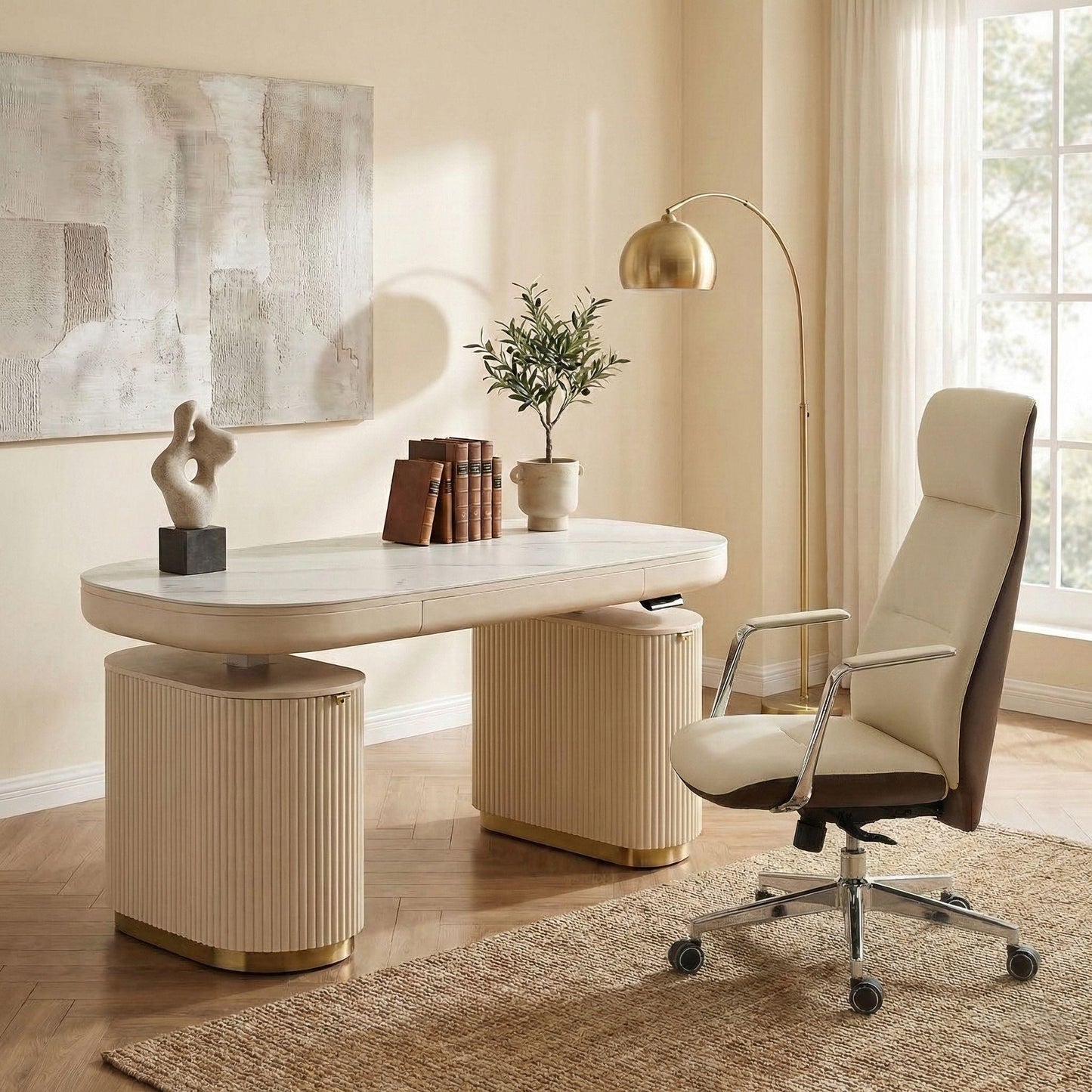 Opal Executive Office Desk (66"x29")