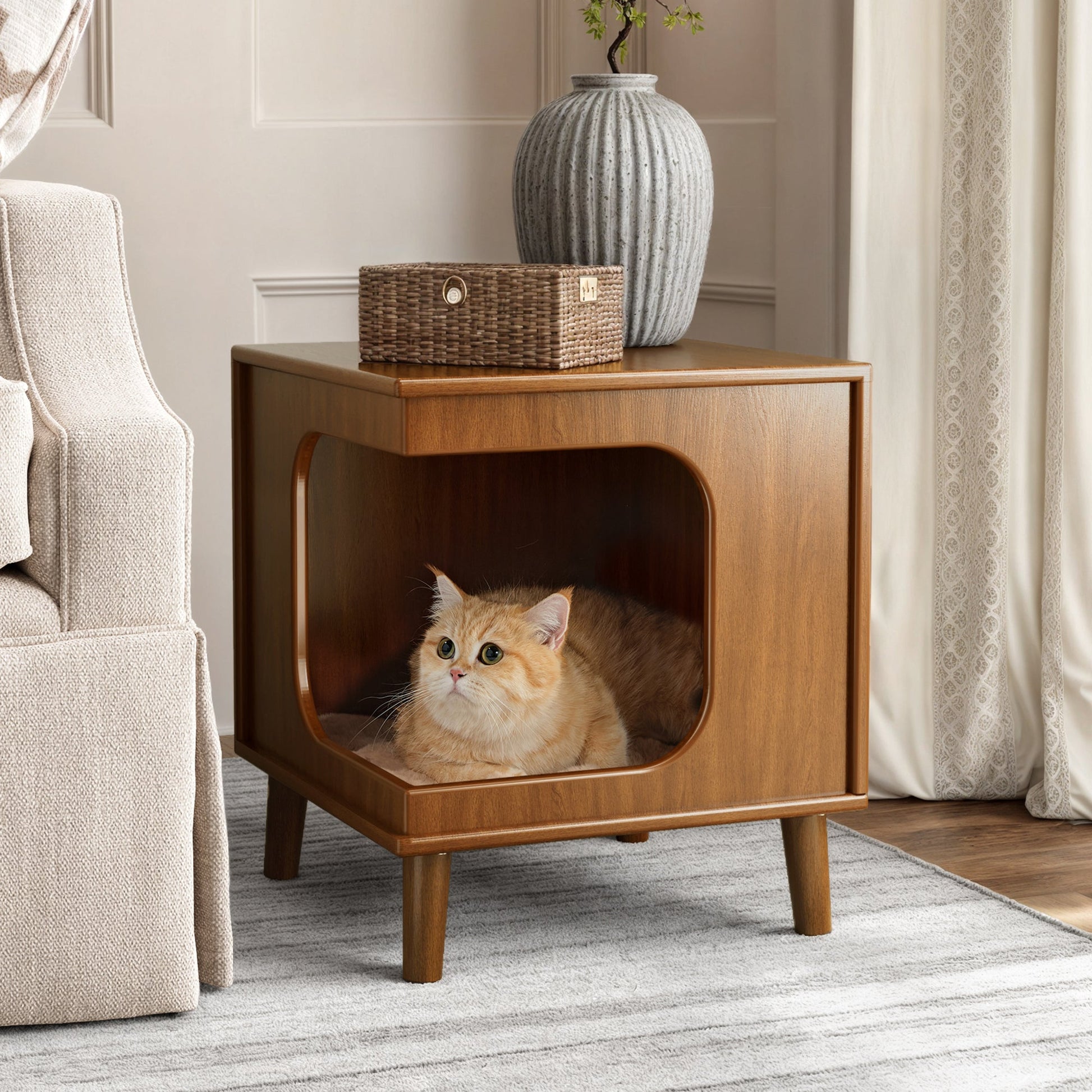 Multi-Functional Cat Bed & Side Table