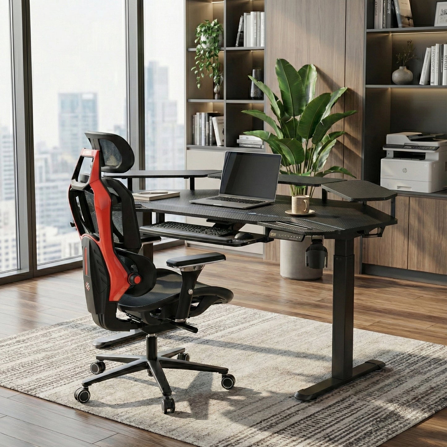 Aero Pro Wing-Shaped Standing Desk (72"x23")