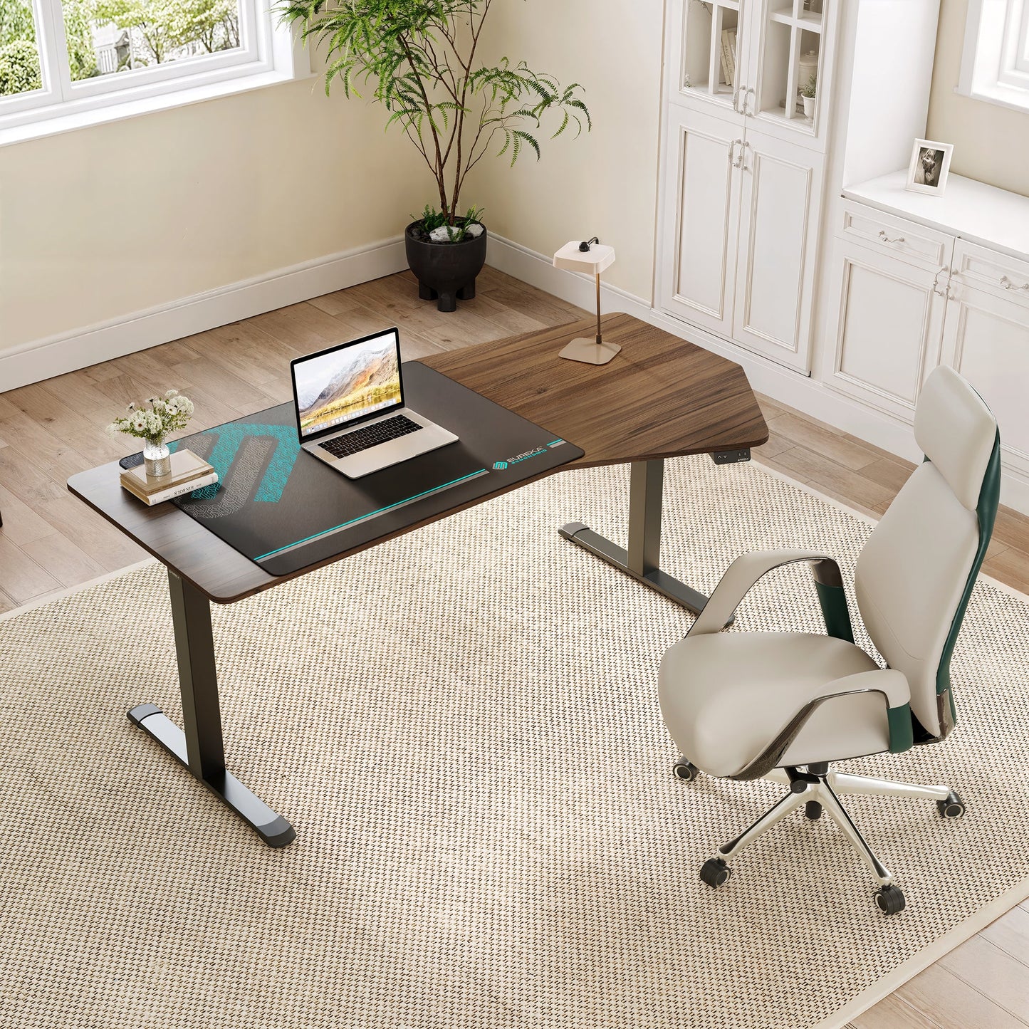 Unique Shape Office Standing Desk (70"x29")