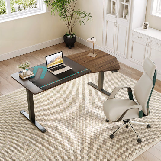Unique Shape Office Standing Desk (70"x29")