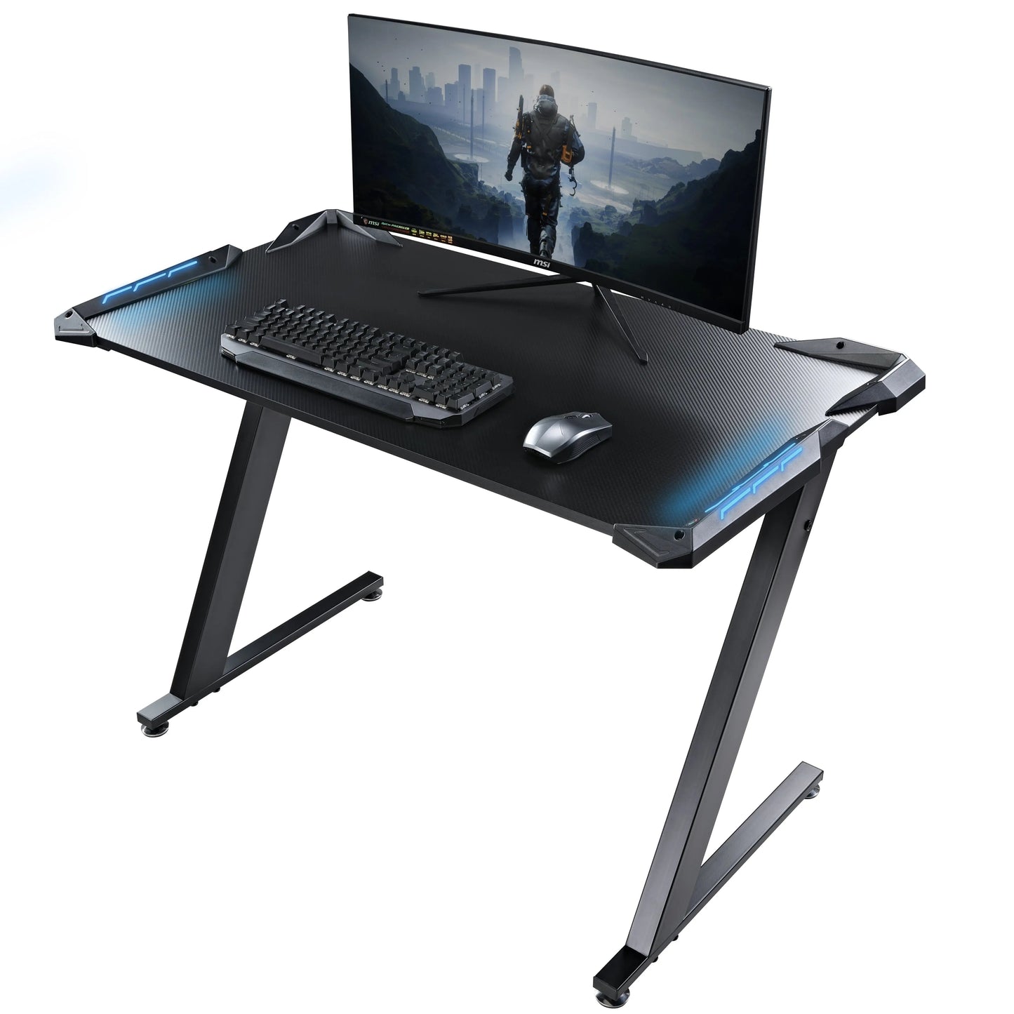 Gaming Desk with Z-shaped Legs (44"x24")