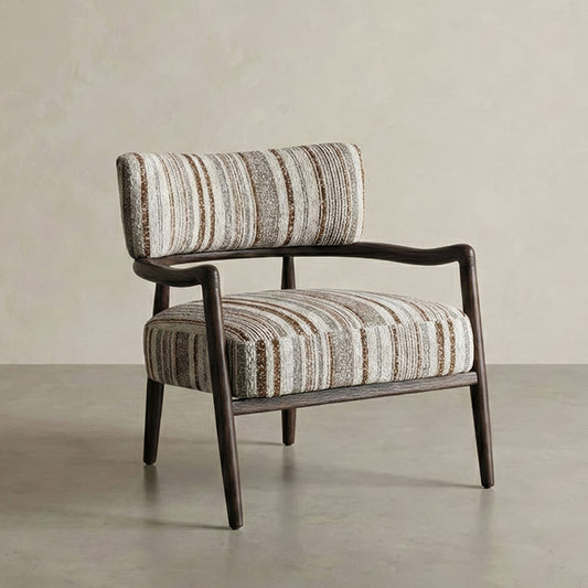 Amon Chair Malted Linen Stripe