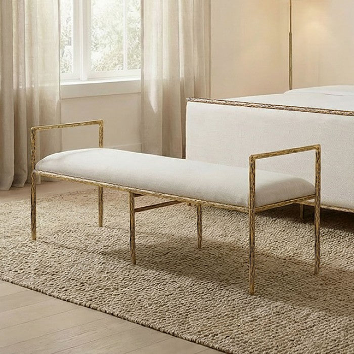 Valda Bench Bench Matte Gold