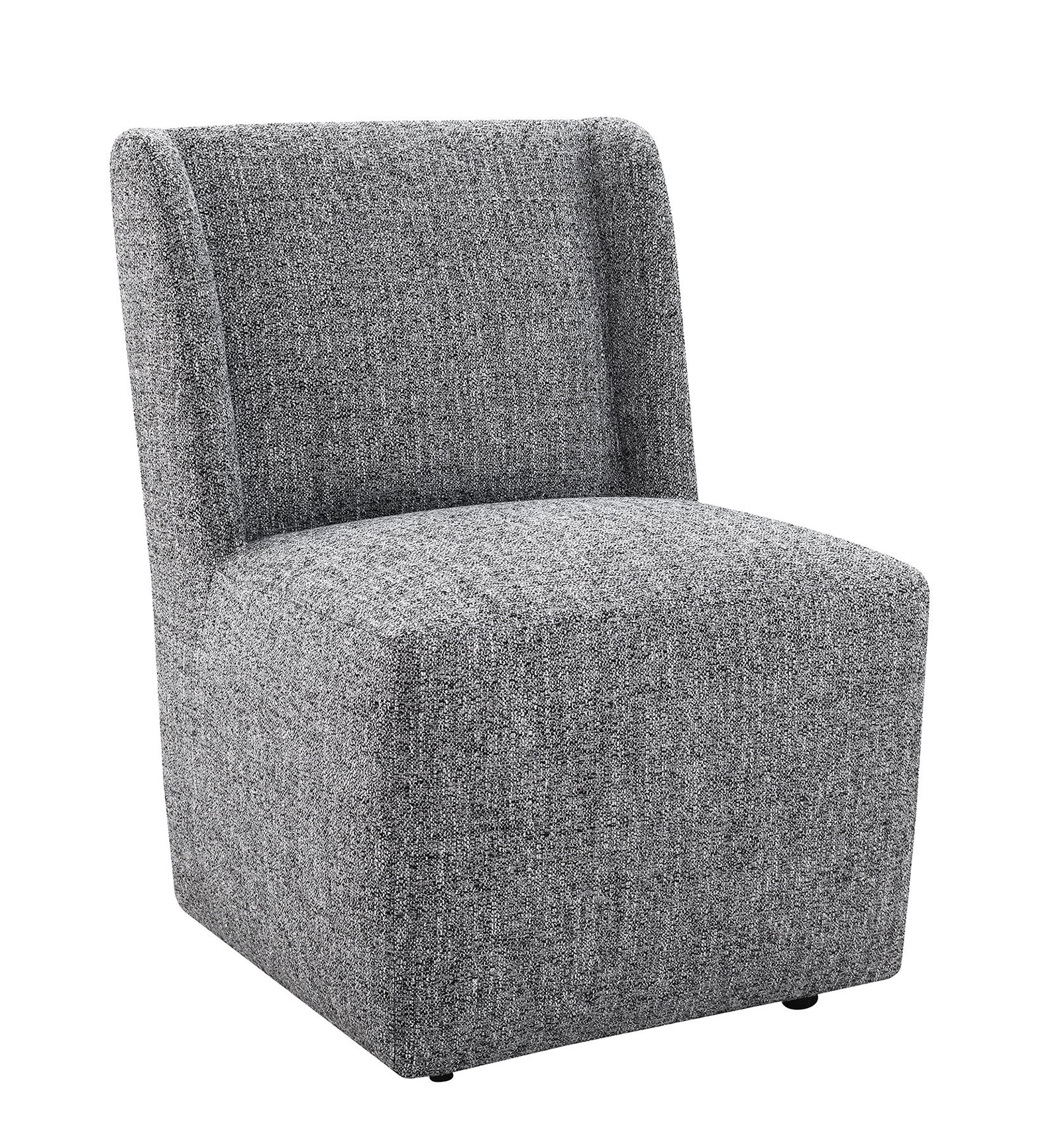 Fede Dining Chair Pewter Gray - White Background Front