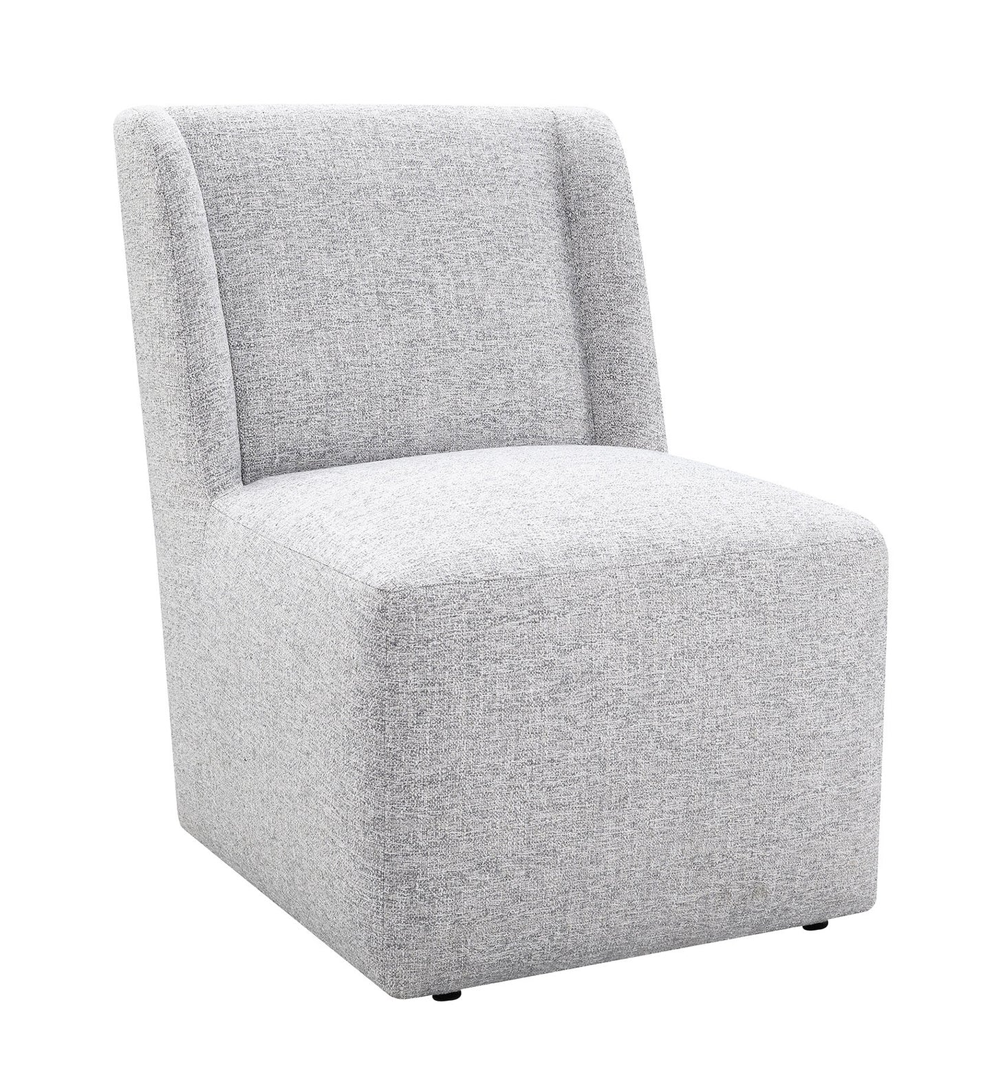 Fede Dining Chair Feather Gray - White Background Front
