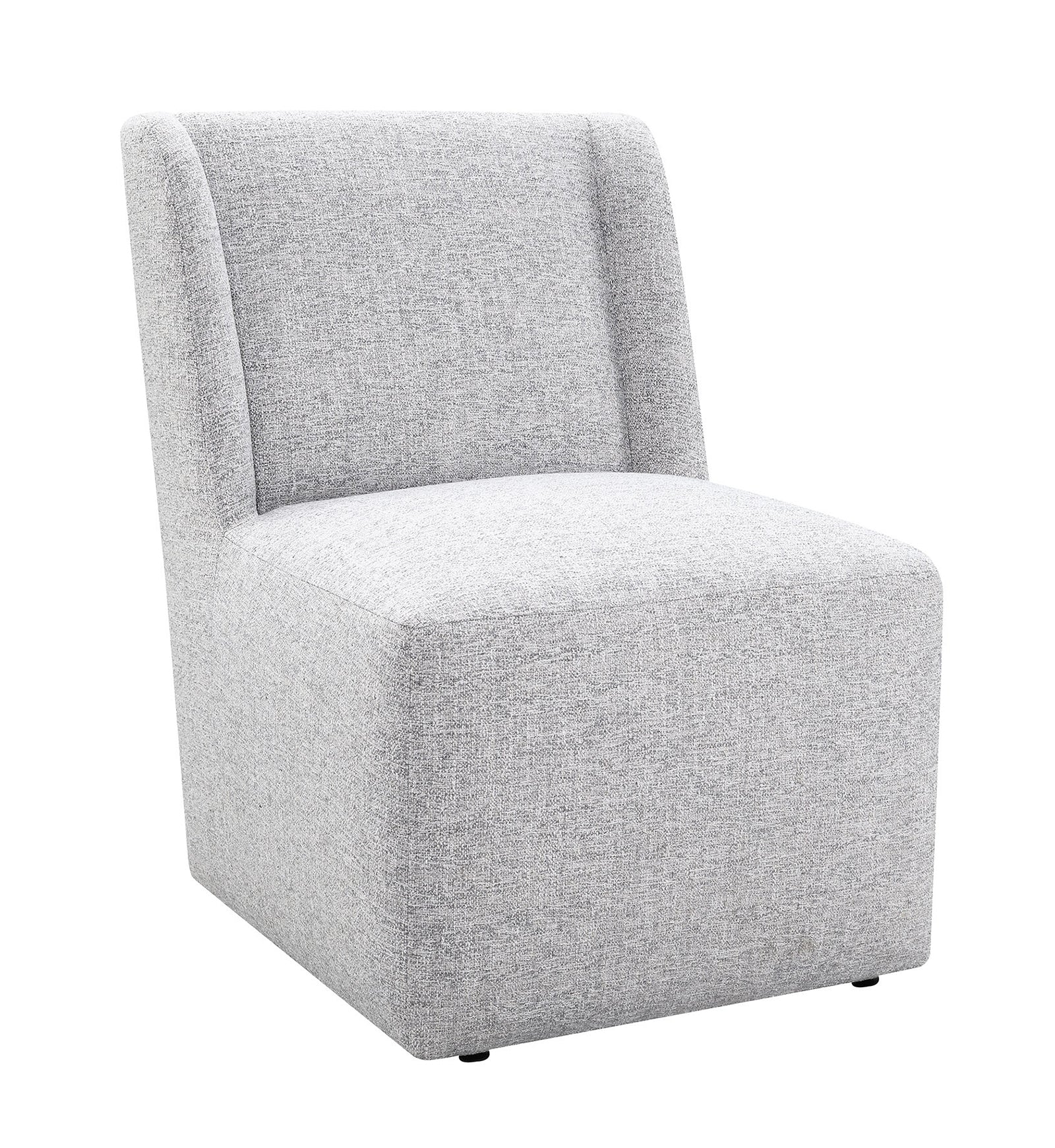 Fede Dining Chair Feather Gray - White Background Front