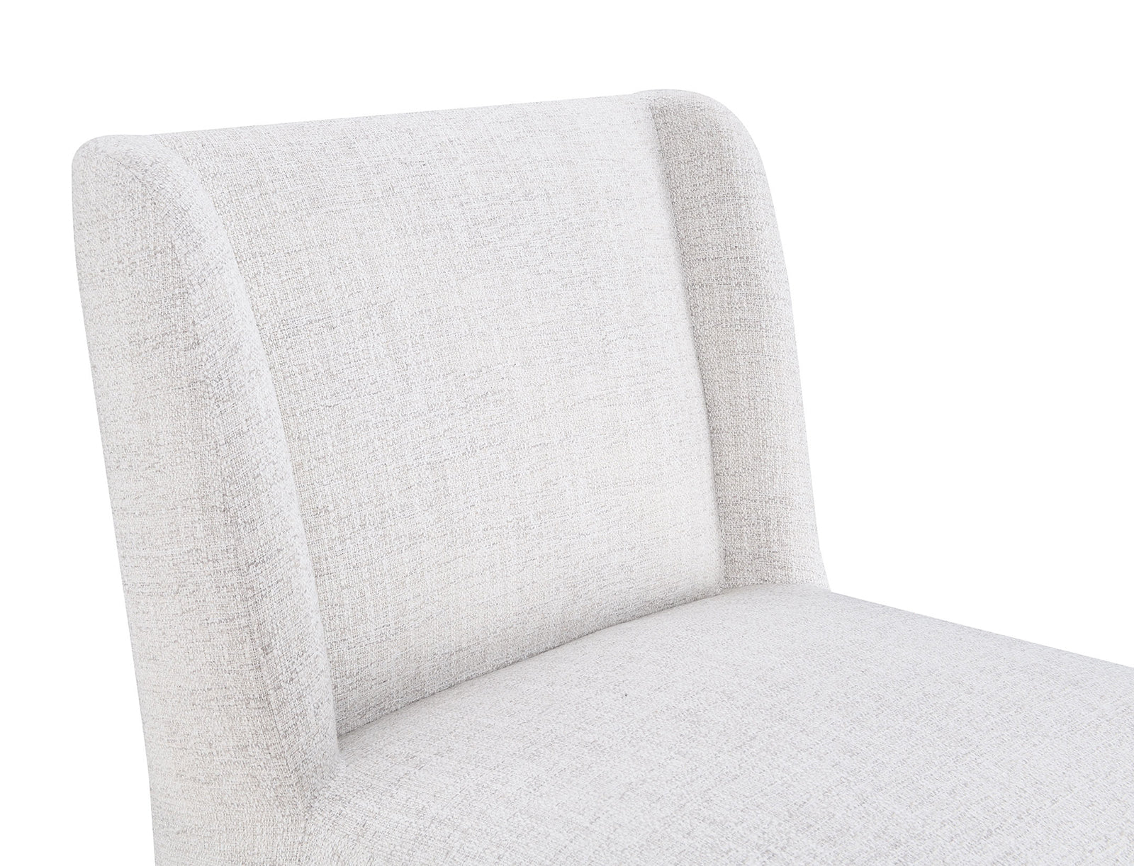 Fede Dining Chair Pristine White - White Background Side