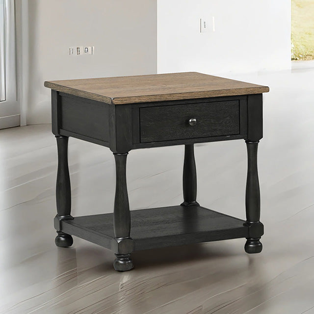 Neue Mills Side Table Weathered Black