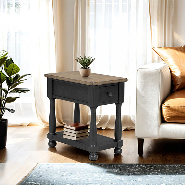 Neue Mills Side Table Weathered Black