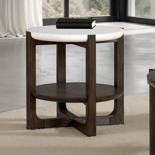 Vellara Side Table Dark Walnut