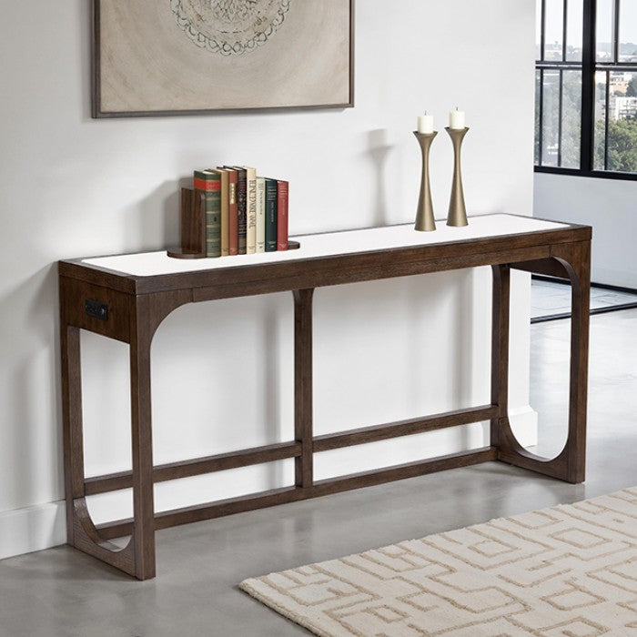 Vellara Console Table Dark Walnut